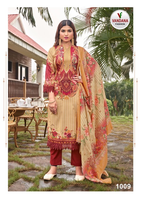 Vandana Mumtaz 1 Digital Printed Dress Material Collection